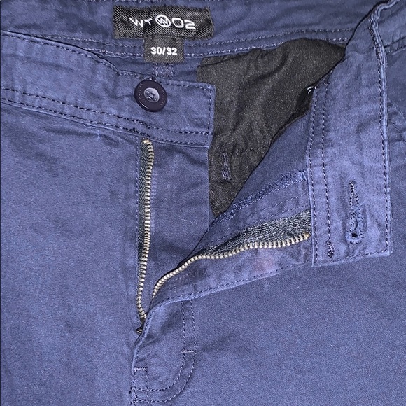 Men’s Blue Skinny Straight Leg Pants - Picture 3 of 10